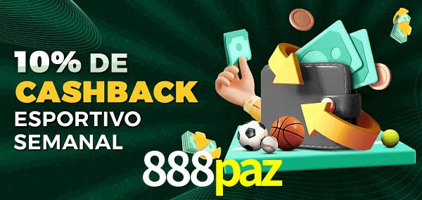 10% de bônus de cashback na 888paz